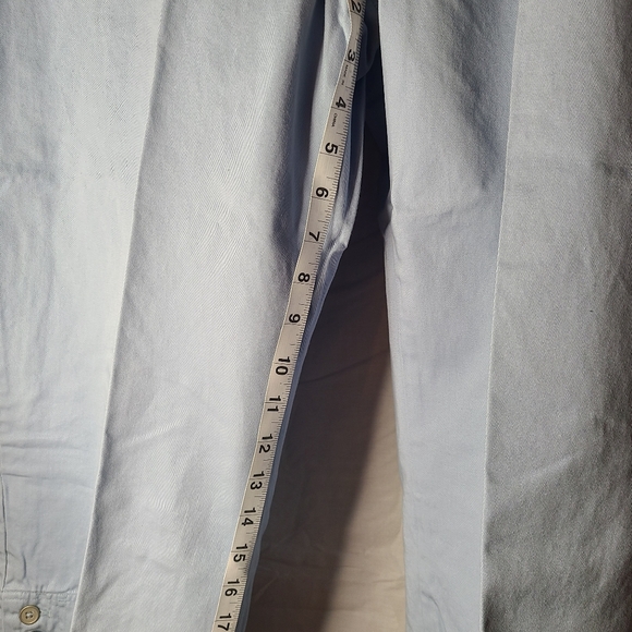 2 Pair Van Heusen straight fit Capris size 18 one blue and one khaki pair - Picture 7 of 13